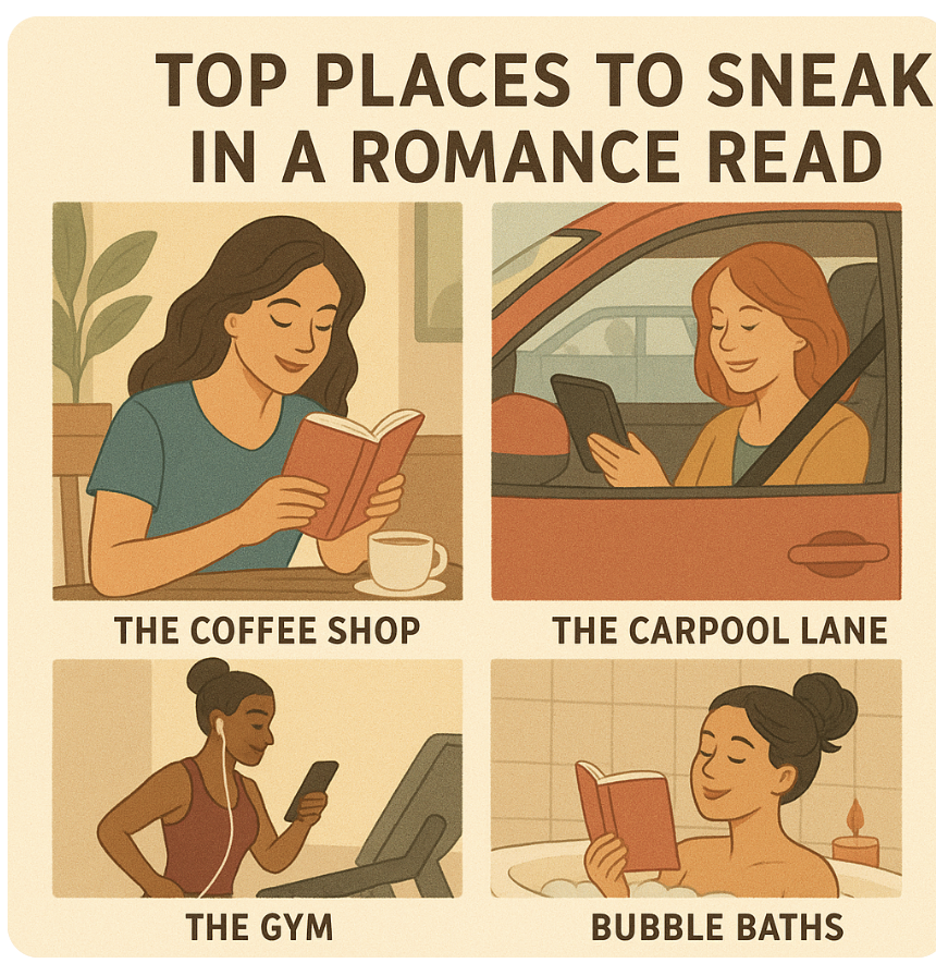 Top 5 Places to Sneak in a Romance Read